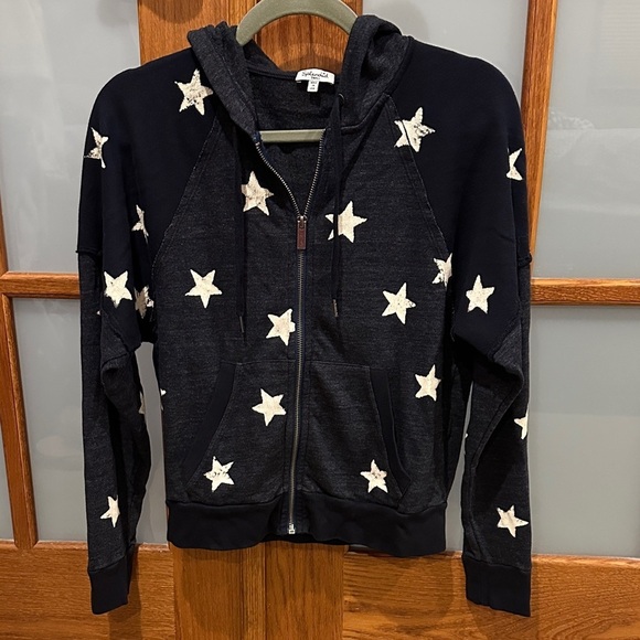 Splendid Tops - Splendid Starry Night Hoodie - blue and white​​